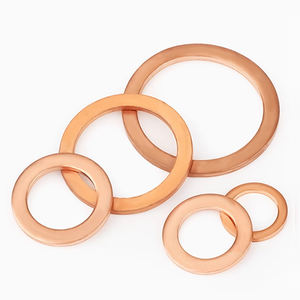 Top offre exclusive taille personnalisée joint en cuivre plat cuivre étanchéité solide rondelle cuivre plat caoutchouc métal rondelles - Product Image 4