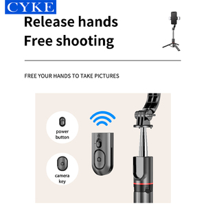 Trépied à selfie CYKE avec double éclairage de remplissage, monopode portable extensible pour téléphone, bâton à selfie <span class=keywords><strong>Bluetooth</strong></span> pour <span class=keywords><strong>iPhone</strong></span> L13d - Product Image 5