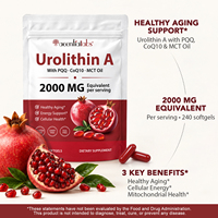 Acentiallabs Nouvelle Urolithine A 2000mg 240 gélules Souples – Complément Personnalisé pour l'Énergie Cellulaire Mitochondriale, l'Âge Sain et l'Antioxydation
