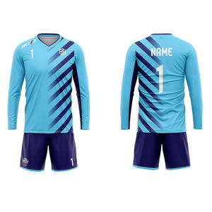 Set Jersey Sepak Bola Lengan Panjang Sublimasi Pakaian Sepak Bola Latihan Kaos Sepak Bola untuk Kiper - Product Image 3
