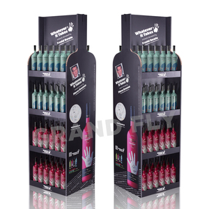 Cardboard Display Cardboard Stand Display Custom Retail Printed Pop Cardboard Drinks Display Rack Carton Paper Corrugated Product POP Cardboard Floor Display Stands Shelf