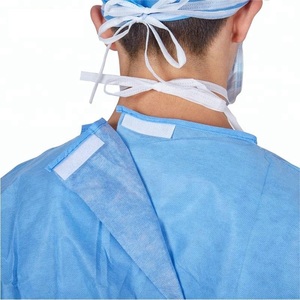 Không dệt dệt dệt kim Cuff bệnh viện SMS vô trùng y tế gia cố sergical dùng một lần áo choàng phẫu thuật - Product Image 4