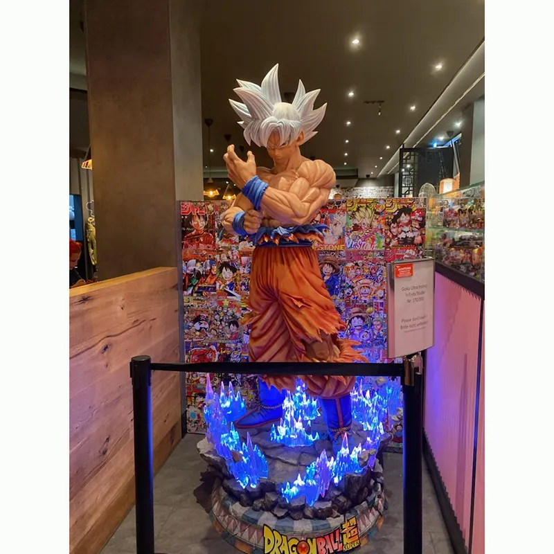 カスタムグラスファイバー日本のドラゴンボールアニメアクションフィギュア彫刻等身大樹脂工芸品装飾用カルマ火像