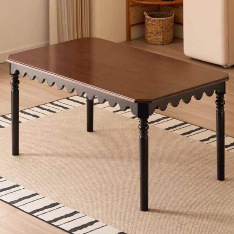 Retro two-tone design, 1.2*70 cm, made of solid wood.