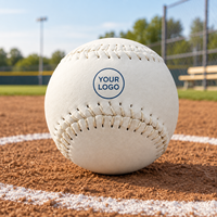 Ballon de softball PVC 12 pouces personnalisé avec logo, noyau en liège durable, couture plate blanche, fabricant 500 000 pièces/mois, OEM pour entraînement scolaire et pratique