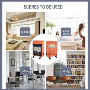 Mini radiador de calefacción de gas independiente portátil decorativo calentadores para el hogar - Product Image 2