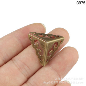 Qinggu <b>Corner</b> <b>Protector</b> 20mm Carbon Steel Auspicious Cloud Pattern Wooden Box Decoration - Product Image 4