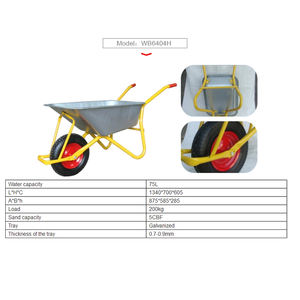 चीन में किए गए औद्योगिक उद्यान भारी शुल्क धातु व्हील बैरो निर्माण Wheelbarrow - Product Image 5