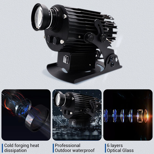 Miễn Phí Biểu Tượng Tùy Chỉnh Gobo Chiếu Đèn Quảng Cáo 30W/40W Dẫn Đăng Ký Tường Chiếu Đèn Ngoài Trời Không Thấm Nước IP67 HD & Sáng - Product Image 2