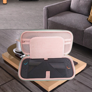 Tùy chỉnh EVA Nintendo chuyển đổi <span class=keywords><strong>2</strong></span> vỏ cứng du lịch mang theo bảo vệ xử lý trường hợp màu xanh lá cây sợi carbon - Product Image 5