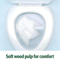 Couvre-siège de toilette biodégradable pour avion, couvre-siège de toilette jetable écologique en papier
