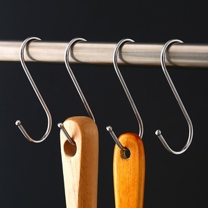 ตะขอรูปตัว S สแตนเลสสำหรับตากเนื้อและไส้กรอก 10 ชิ้น อุปกรณ์แขวนเนื้อ - Product Image 4