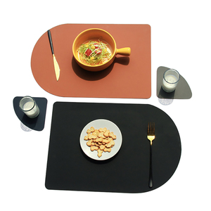 Wholesale Waterproof Stain Resistant Table Mats Heat PU Leather <b>Placemats</b> <b>Set</b> of 2 for Dining Decor - Product Image 6