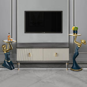 Articles décoratifs au sol haut de gamme de luxe léger de style Dai plateaux de rangement à côté du meuble <span class=keywords><strong>TV</strong></span> Art créatif décoration de la maison - Product Image 5
