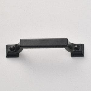 Bridge-shaped European-style Zinc Alloy Cabinet Handle <b>Black</b> Durable Furniture Hardware - Product Image 1
