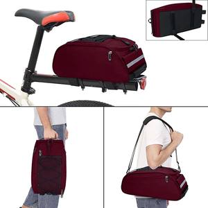 Muestra gratuita de alforja trasera para bicicleta de PVC 500D, alforja impermeable para bicicleta, bolsas de ciclismo para viajes al aire libre - Product Image 2