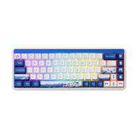 Clavier mécanique AKKO JIN01 Hotswap, boîtier en aluminium, structure de joint pour ordinateur portable, clavier 65%