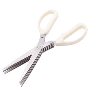 Multifunctional 5 In 1 Kitchen Scissors Stainless Steel Straight Head For Slicing Vegetables And Herbs - Product Image 3