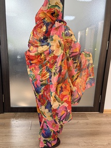 Toub Sudanés para Mujer, Diseño Islámico Árabe, Estampado Digital, Sello Dorado, Dubai, Voile Japonés para Fiesta - Product Image 2