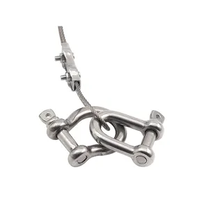 Customized Safety Bolt Solid Material Strong Load-bearing Capacity Stainless Steel D-shaped Shackle