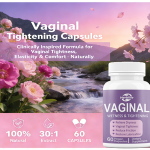 Capsules de lubrification et de resserrement vaginales à base de plantes en marque privée pour soulager la sécheresse, soutenir la lubrification, la santé intime des femmes - Product Image 5