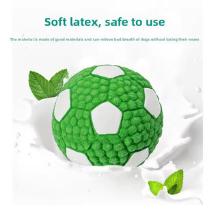Interaktif Pet lateks Squeak futbol oyuncak voleybol oyuncak köpek ve kedi çiğnemek oyuncaklar için uygun - Product Image 4