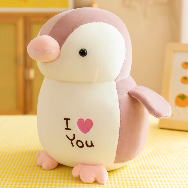 Pink love penguin