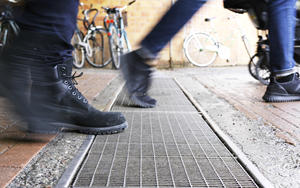 Grille de drainage de sol en acier inoxydable <span class=keywords><strong>Plaque</strong></span> de couverture de canal de grille en acier galvanisé à chaud, galerie de pipeline de quai de centrale électrique. - Product Image 5