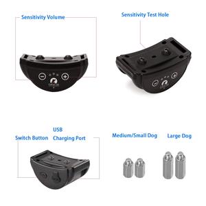 Dog collar IP65 Waterproof Type-C <b>charge</b> <b>cable</b> No Static shock Vibration beep anti-bark collar for dogs - Product Image 2