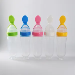 Силиконовая ложка-Кормушка для малышей, пищевая добавка, бутылка для риса, хлопьев, кормушка для молока, силиконовая детская кормушка, ложка