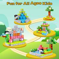 Jouets Blocs Cubes Magnétiques de Construction – Jouet Éducatif Sensoriel STEM en Plastique pour Cadeaux d'Anniversaire d'Enfants