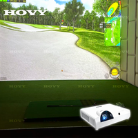 Simulateur de golf d'intérieur HOVY P6 Chine avec caméra 4K, projecteur, autofocus et entraînement à domicile