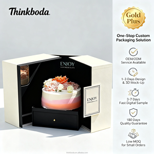 Caja de Pastel de Lujo con Doble Puerta y Cajón con Apertura Central, Empaque de Regalo Sorpresa, Cartón Rígido, Elegante Caja para Bodas y Cumpleaños - Product Image 1