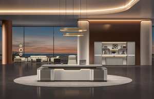 Scrivania Direzionale per CEO, Tavolo Esecutivo Nero per Ufficio, Sicuro che Scegli il Percorso Giusto - Product Image 4