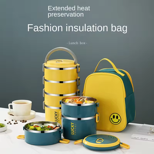 Offre Spéciale Scellé Isolé Boîte À Lunch Employé De Bureau En Acier Inoxydable Boîte À <span class=keywords><strong>Repas</strong></span> avec Couvercle Four À Micro-ondes Chauffé Boîte À Bento Étudiant - Product Image 3