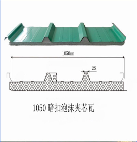 GMP Steel Wall Sandwich Panels MGO EPS PU For Clean Room