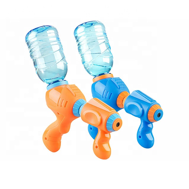 Pistol Semprot Air Mini Kecil, dengan Botol Plastik Hewan Peliharaan, Pistol Semprot Air Mainan Pistol Air untuk Anak-anak