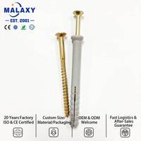 Vis d'expansion en nylon personnalisée MALAXY, cheville murale en plastique PA6, fixation robuste pour béton, brique, bloc, vis d'expansion en plastique