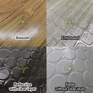 Lamin PVC floormat linoleum CuộN đen & trắng Checker cảm thấy ủng hộ thảm với 2 lớp vinyl bao gồm miếng bọt biển Laminate bọt - Product Image 4