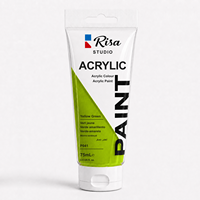 Risa Studio Tubes de peinture acrylique 75 ml, 37 couleurs vibrantes pour la peinture sur tissu, l'art DIY, l'artisanat, la toile, le bois, la pierre, kit de fournitures pour loisirs créatifs