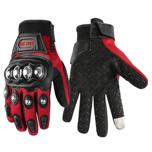 ถุงมือสำหรับขี่มอเตอร์ไซค์, ถุงมือหนังเต็มนิ้วสำหรับฤดูหนาวระบายอากาศได้ดีกันลื่นหน้าจอสัมผัสสำหรับการแข่งรถวิบาก - Product Image 1