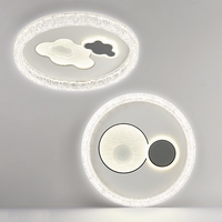 Vente d'usine, nouveau luminaire de plafond rond en métal moderne à LED, haute luminosité, télécommande, éclairage quotidien