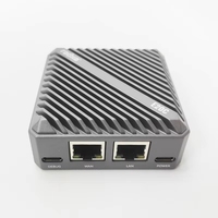 Carte de développement mini GGDX Radxa Gateway E20C avec double port LAN Gigabit et boîtier de refroidissement en aluminium