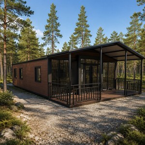 SUNRISE Duplex à deux étages moderne préfabriqué de 20 pieds, extérieur, facile à assembler, luxe, extensible, personnalisé, maisons préfabriquées - Product Image 1