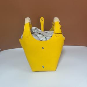 Nouveau 2026 Sac seau compact en cuir véritable grain litchi, style <span class=keywords><strong>Polo</strong></span> <span class=keywords><strong>Basket</strong></span>, pour femme, disponible en stock transfrontalier, porté épaule, bandoulière, main et cabas - Product Image 2