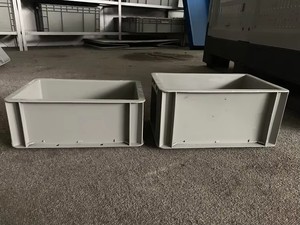 EU2311 Good Price <strong>Plastic</strong> Moving <strong>Crates</strong> square Logistic Container Heavy Duty Stackable Durable Solid <strong>Plastic</strong> Box <strong>for</strong> Storage - Product Image 6
