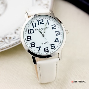 นาฬิกาควอทซ์สำหรับผู้ชายพร้อมตัวเลขขนาดใหญ่และเข็มเรืองแสง - Product Image 5
