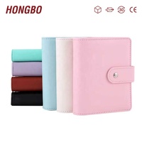 Agenda A7 Macaron Budget avec reliure en spirale Couverture vierge en similicuir comprenant des enveloppes et des feuilles budgétaires