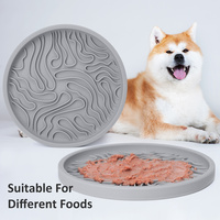 Gamelle pour chien en silicone de qualité alimentaire sans BPA, ensemble distributeur lent antidérapant avec couvercle tapis à lécher