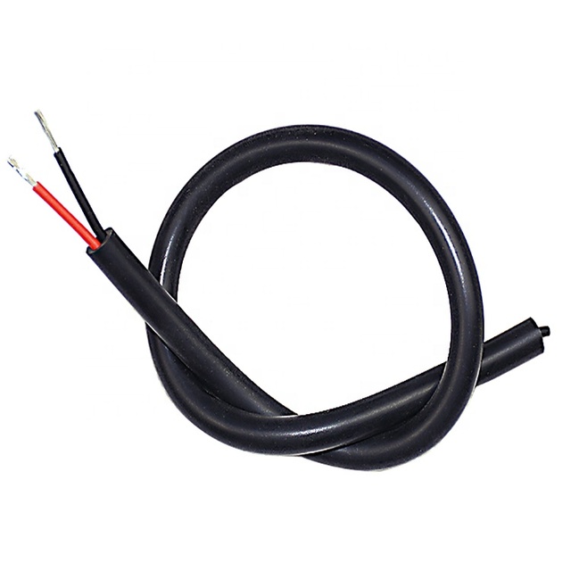 PVC Cable 0.5mm2 2 Core Tin Coated Copper Electric Wire Silicone Rubber Insulated Power Cable 6.8mm
